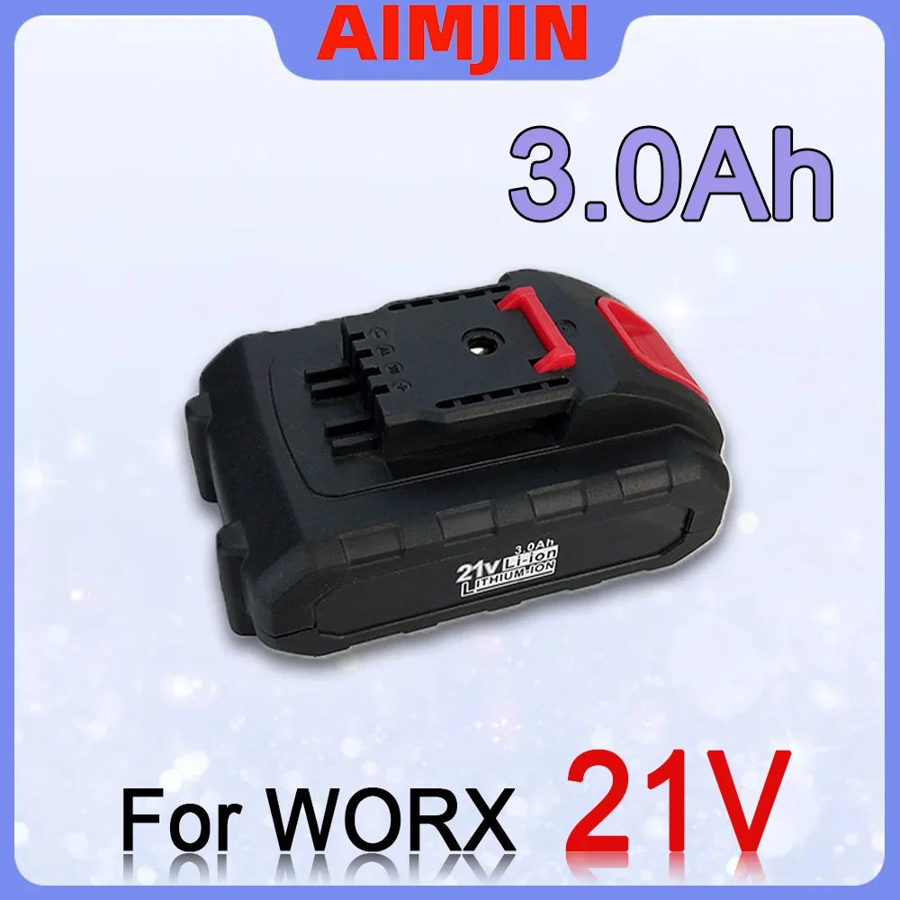 21V 3000mAh Lithium Battery,for Worx Electric Power Tool Pruning Saw Drill Percussion WA3551 WA3553 WA3641 WG629E