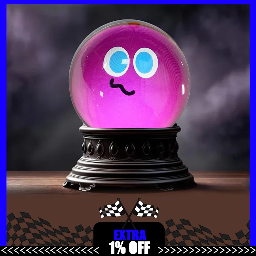 

3d хрустальный шар видеоплеер с настраиваемым видео стеклянным шаром, электронный экран, подарок, идеально подходит для пар, домашних животных и памяти