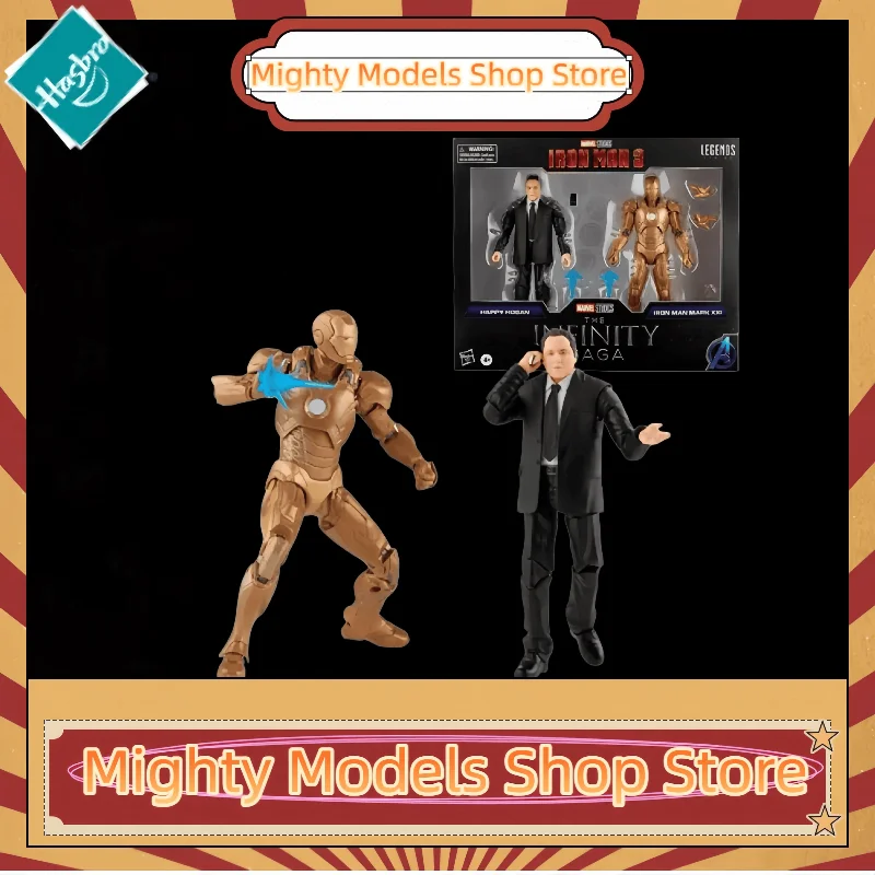 

Hasbro Marvel Legends Series The Infinity SAGA Happy Hogan & Iron Man Mark 21 Premium Design 2-Pack Action Figure Toy F0191