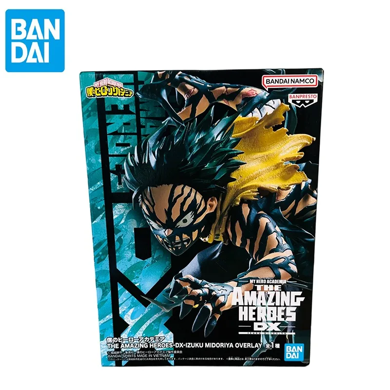 

Original Bandai Banpresto The Amazing Heroes DX My Hero Academia Izuku Midoriya Deku L Size Overlay Action Figure Collect Gift