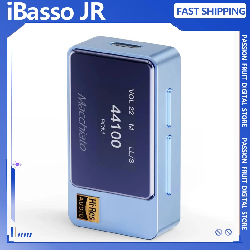 Original iBasso JR. Macchiato Headphone Amplifier Dongle Cap Portable USB DAC Hi-Res Audio Dual Flagship DAC Support Mic CS43131