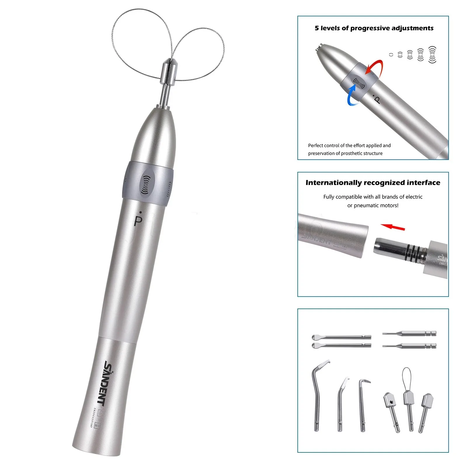 Dental Crown Remover Fit Electric & Air Motor Dental Chair Dentist Equipment