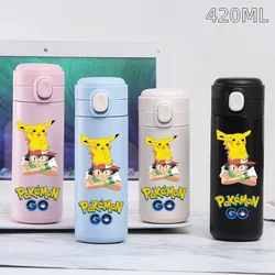 Pokemon Vacuum Cup Water Bottle Pikachu Kids Drinking Sports Portable Large Capacity Outdoor Thermal Cup Stainless Steel Bottle