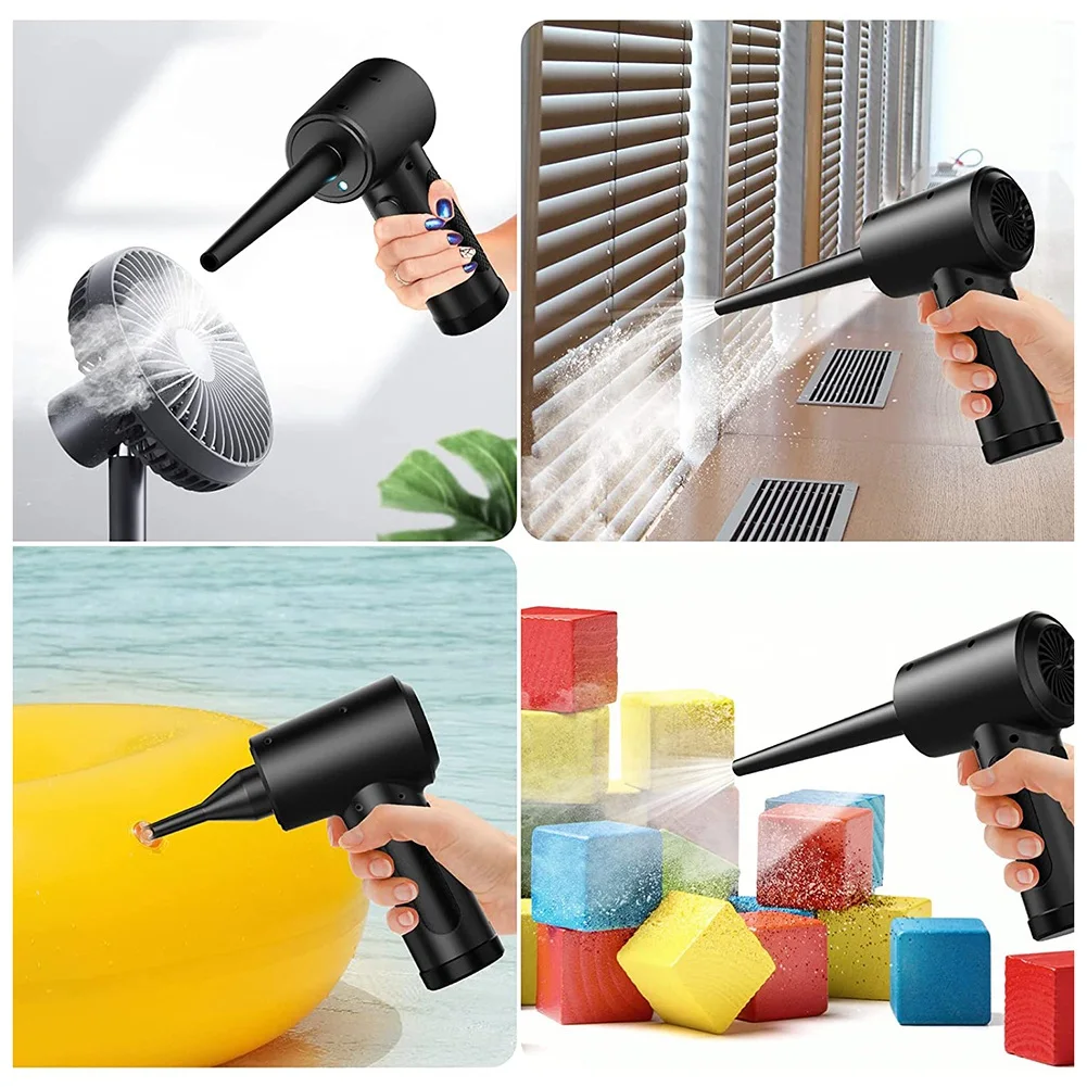 Cordless Air Duster,Multi-Use Portable Replaces Compressed Air Cans, Powerful 51000RPM,Air Duster for Computer, Laptop B