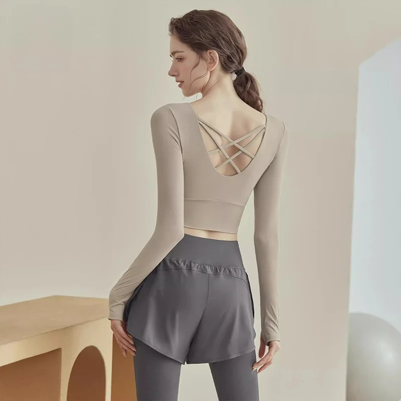 

Женская одежда для йоги, спортивные топы с накладками на грудь для бега, пилатеса, тренировок, фитнеса, весна-лето, оптовая продажа