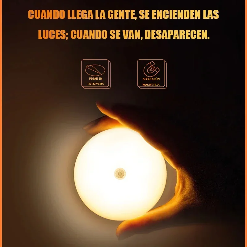 الذكية جسم الإنسان الاستشعار Led إضاءة الخزانة في حالات الطوارئ الإضاءة التلقائية USB شحن اللاسلكية المغناطيسي شفط أضواء الخزانة LED