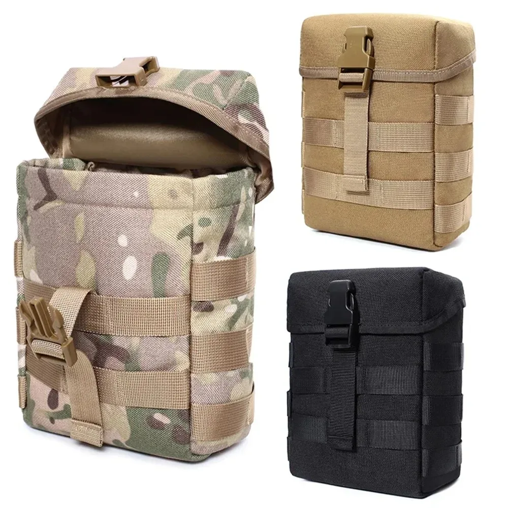 Taktyczna torba na lunch Molle Saszetka na pasek Airsoft Hunting Combat Admin Lunch Box Multicam Pouch