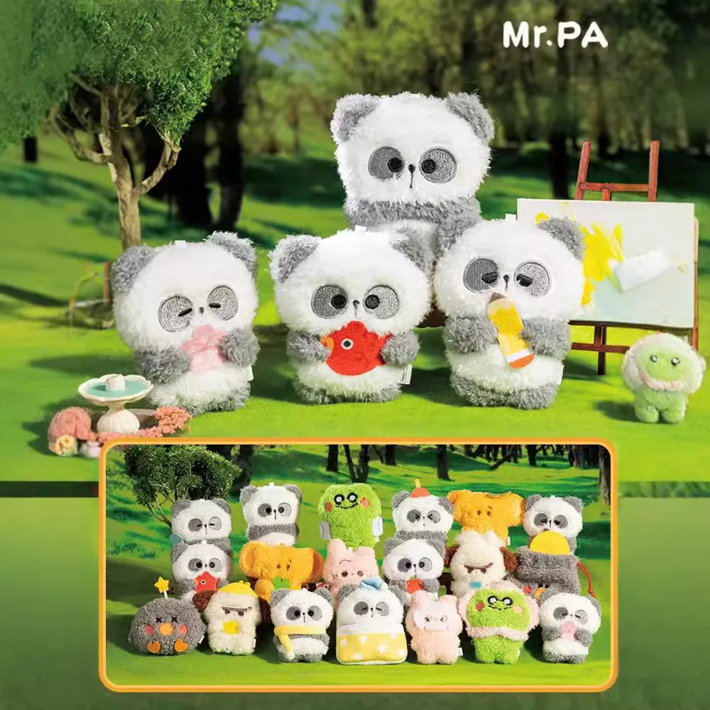 

Плюшевая наклейка Mr.Pa Gives You A Lucky Series, магнитная наклейка на холодильник, милая креативная плюшевая игрушка, подарок-сюрприз