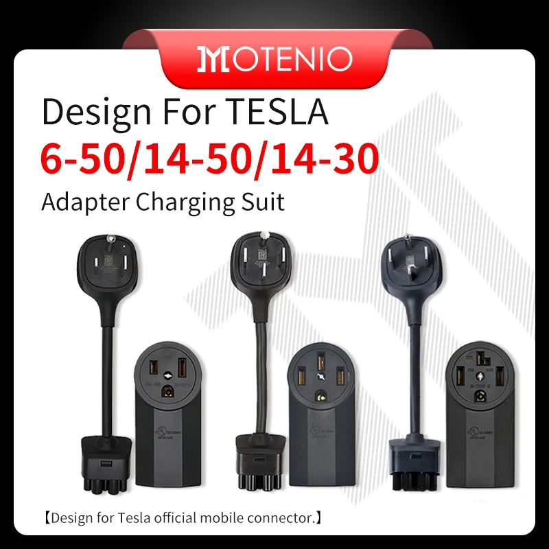 

Design For TESLA Gen 2 NEMA 6-50/14-50/14-30 Adapter Genuine Outlet Charger Adapter 24A/32A Max