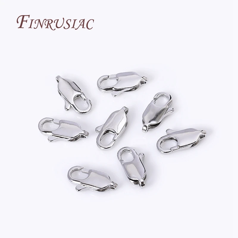 DIY Schmuck machen Ergebnisse liefert 18 Karat vergoldet Messing ovale Karabiner verschluss Anschluss rhodiniert Hummer verschlüsse Schloss – Detail 11