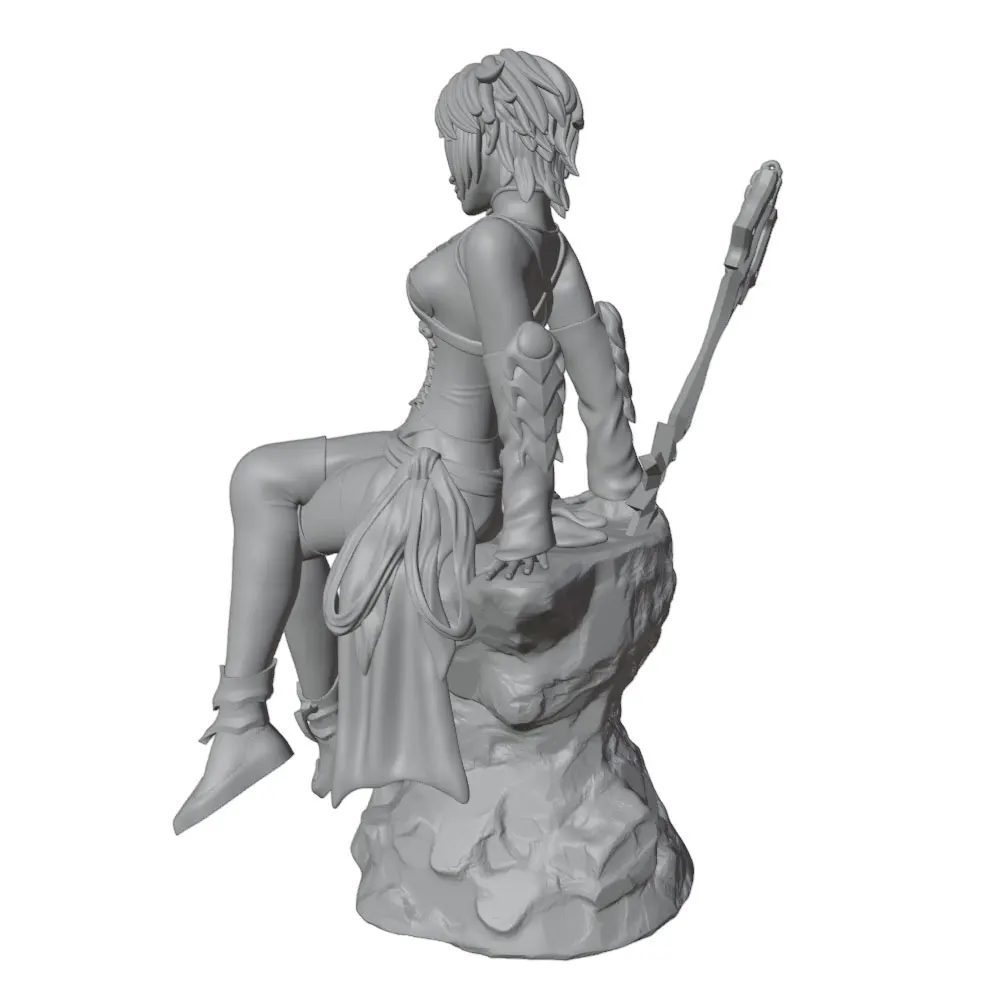 75mm100mm120mm150mm Anime Character Statue GK Miniature 3D Printed Gray Model Figurine DIY Doll Model Unassembled And Unpainted