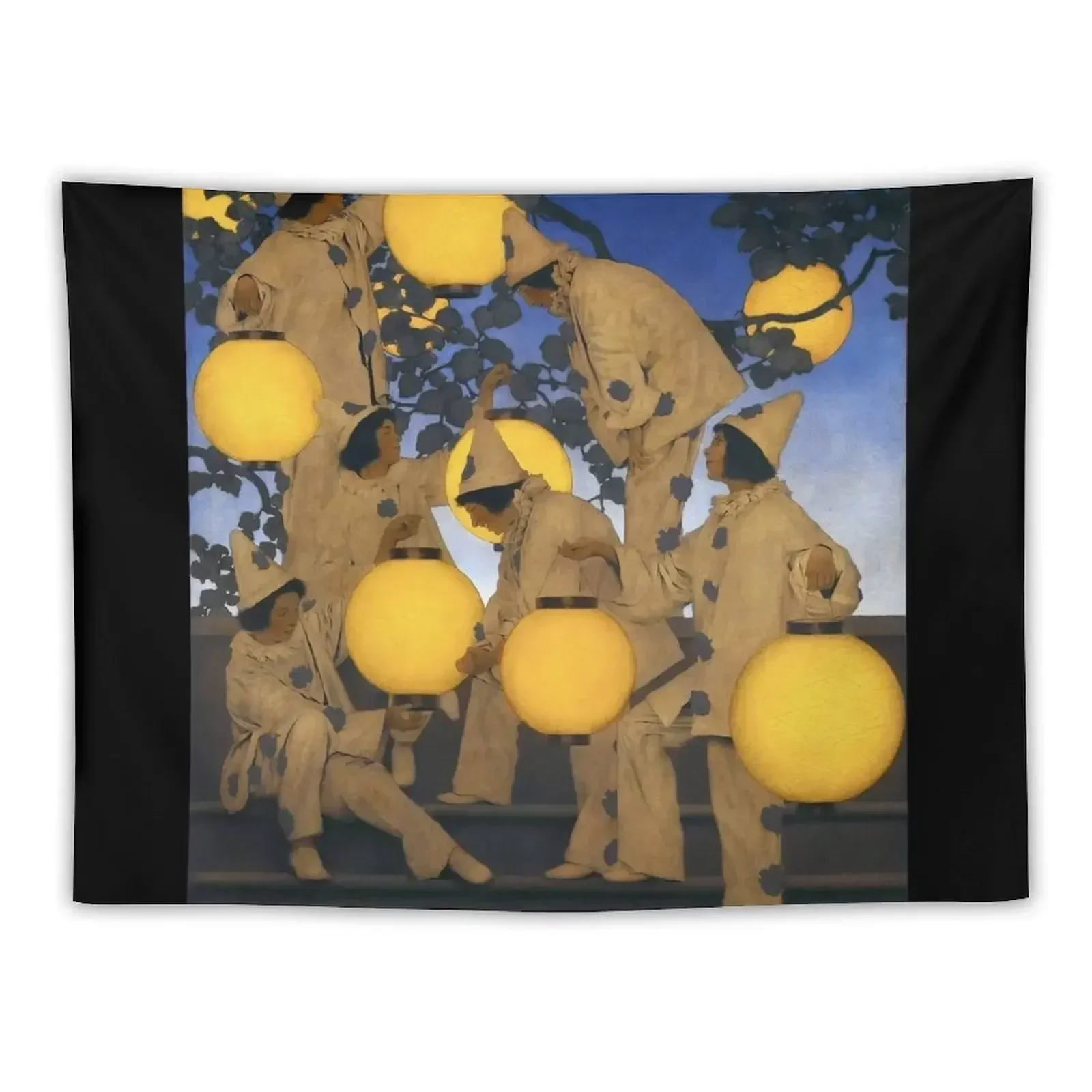 Maxfield Parrish - The Lantern Bearers Tapestry Cute Room Things Luxury Living Room Decoration Bathroom Decor Tapestry