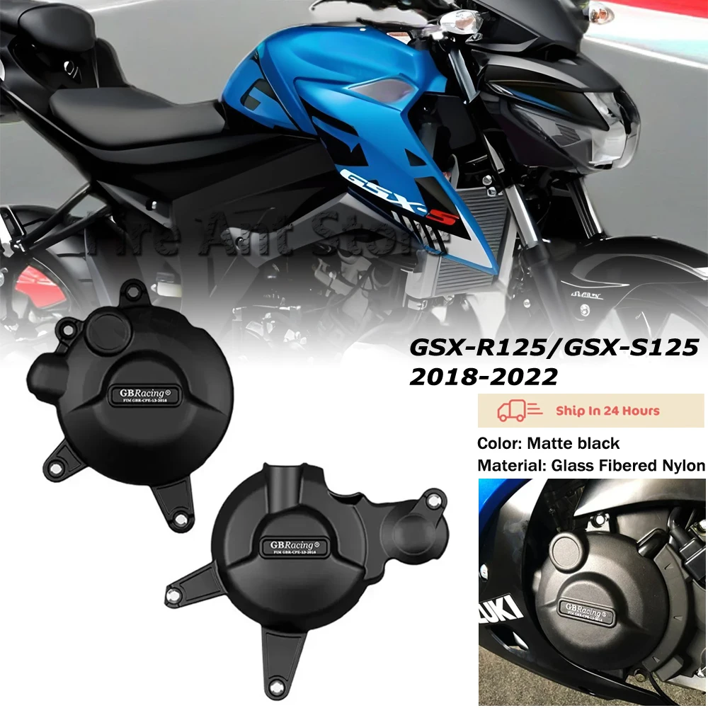 

for SUZUKI GSX-R125 and GSX-S125 L8-M1 2018-2022 Made of nylon and fiberglass GB Racing Engine Protective Cover
