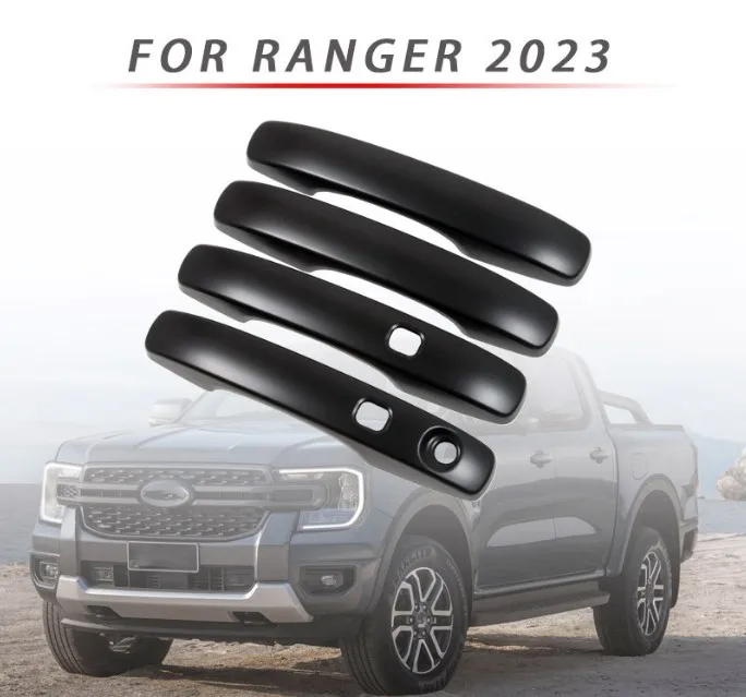 Protector de manija de puerta para Ford Ranger Raptor, inserto de manija de puerta, tapa protectora para Ford Ranger T9 2023