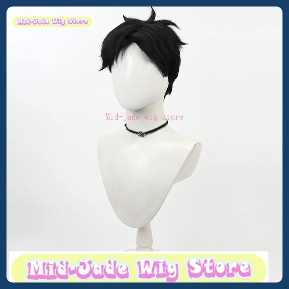 متجر شعر مستعار متوسط اليشم لا يوجد بنات في المزيج توكيوا شعر مستعار تأثيري أنيمي لعبة لعب الأدوار الشعر الاصطناعية حفلة الهالوين