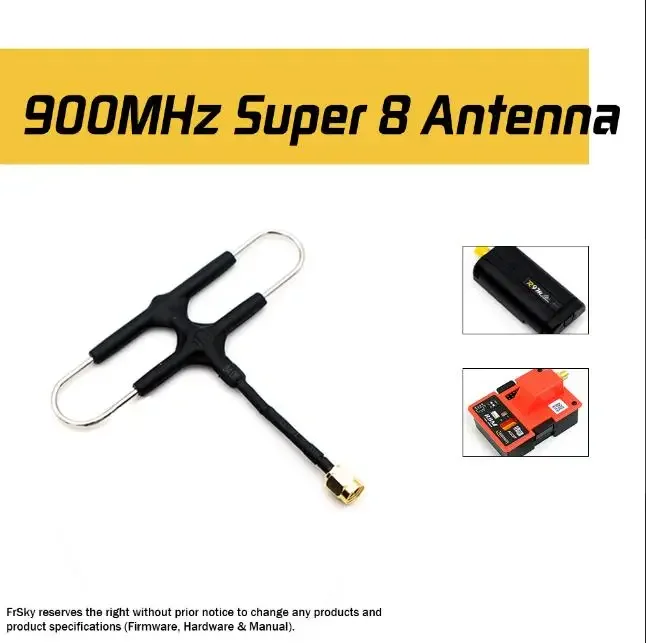 Frsky super 8 antenna for R9M and R9M Lite extender module X9D Plus q x7 x10 x10s s12s 900mhz 915 antenna