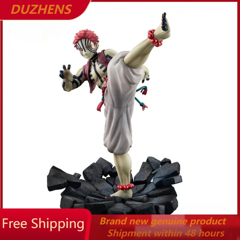 

In stock Genuine Demon Slayer Akaza 18.5cm PVC Action Figure Anime Figure Model Toys Figure Collection Doll Gift