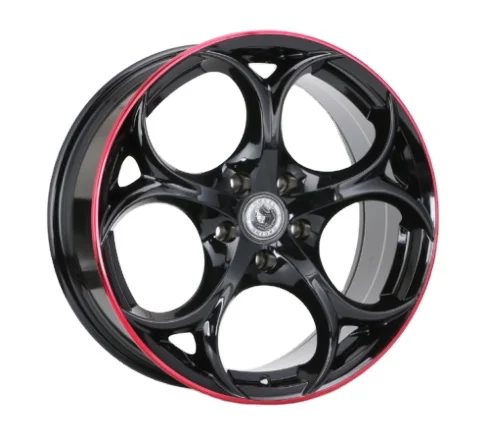 

The list price is one18 Inch 5 Holes Pcd 112 mm High Quality Black Red Lip Casting Alloy Wheel Rims in Stock
