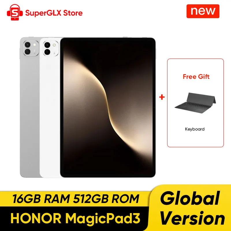Global Version HONOR MagicPad 3 Tablet 16GB+512GB Snapdragon 8 Gen 3 13.3'' LCD 165Hz HONOR Eye Comfort Display 12450mAh Battery