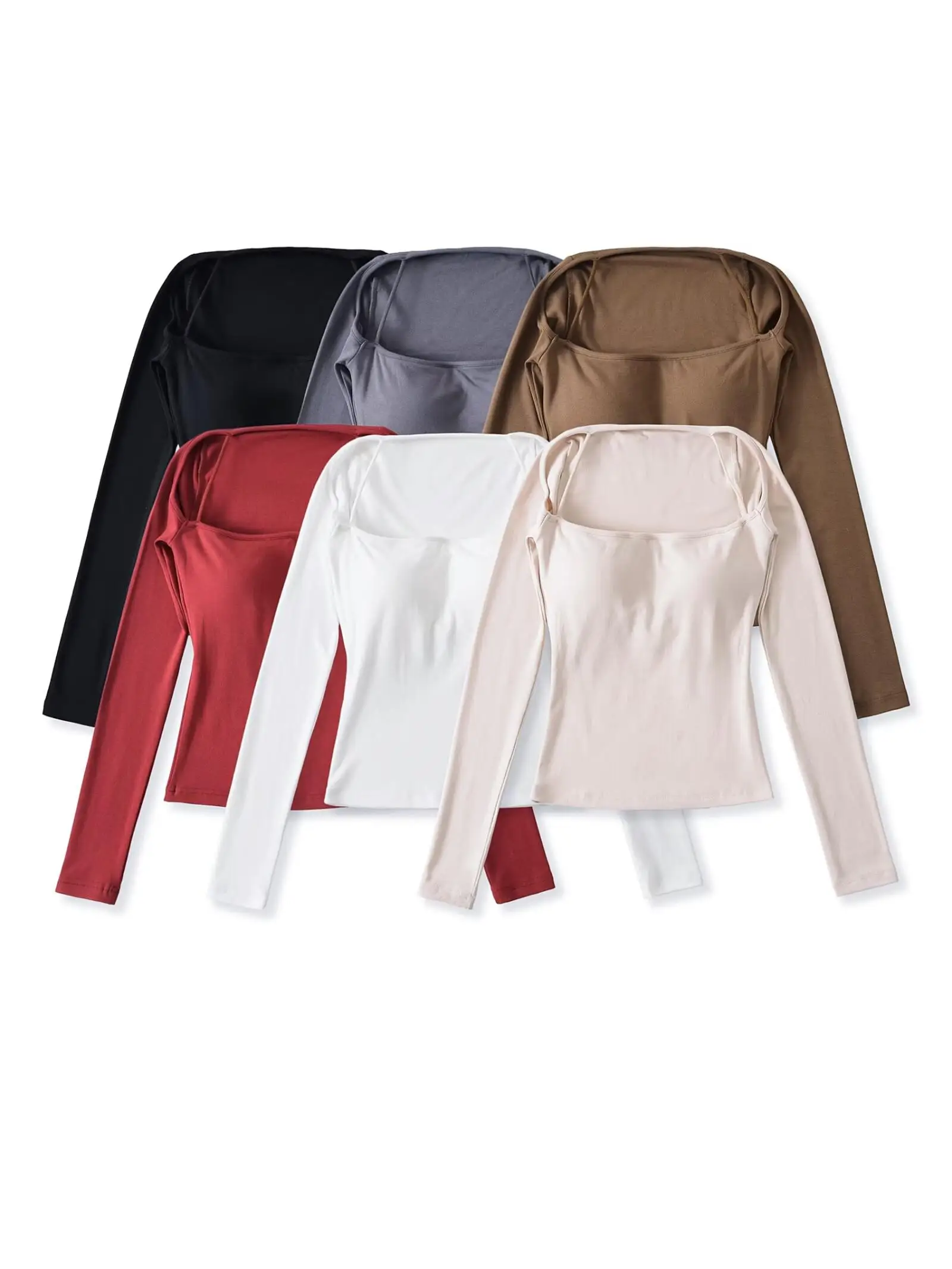 Sexy américain rétro coupe ajustée longue Sve T-irt une épaule conception épicée fille couche de Base haut ort Sle Street Faion