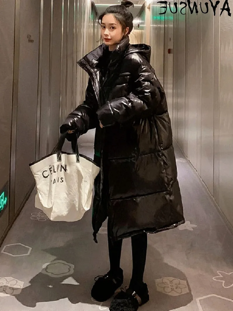 

Long Female Winter Coat 2023 Hooded Coats Women's Jacket Black Parkas Ladies Jackets Korean Style Jaqueta Feminina Gxy74