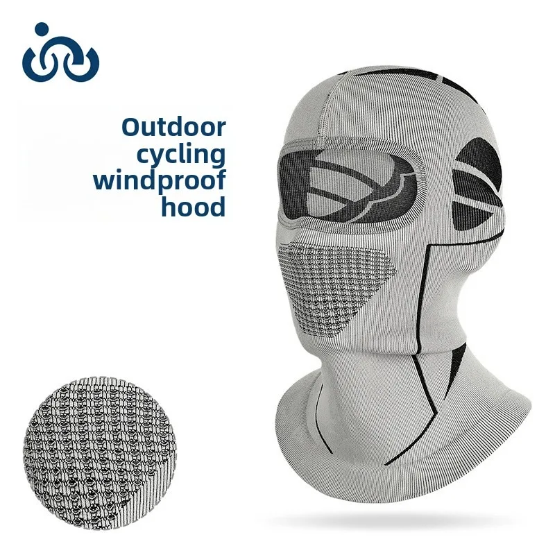 Autumn Winter Nylon Motorcycle Headgear Windproof Sandproof Breathable Neck Cover Thickened Unisex Men Women Outdoor Riding