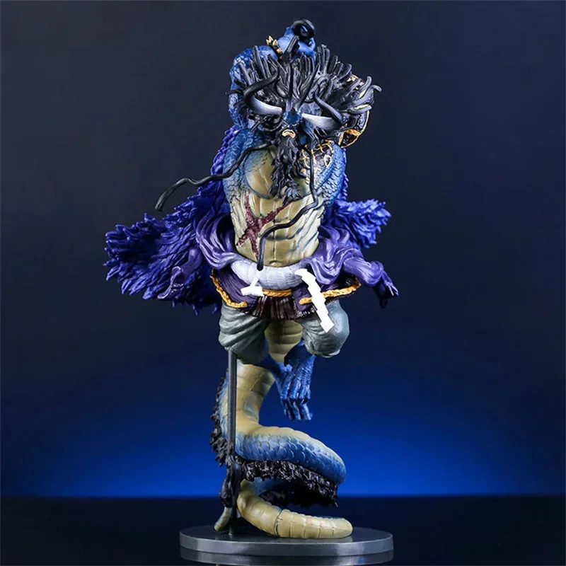 New 28cm One Piece Figure Gk Four Emperors And Hundred Beasts Kaido Beast Form Peripheral Figures Statue Collect Model Gift