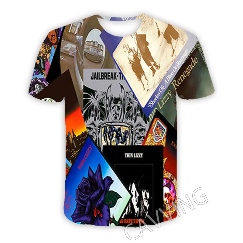 CAVVING 3D Printed Thin Lizzy Rock Casual T-shirts Hip Hop T Shirts Harajuku Styles Tops Clothing for Men/women T01