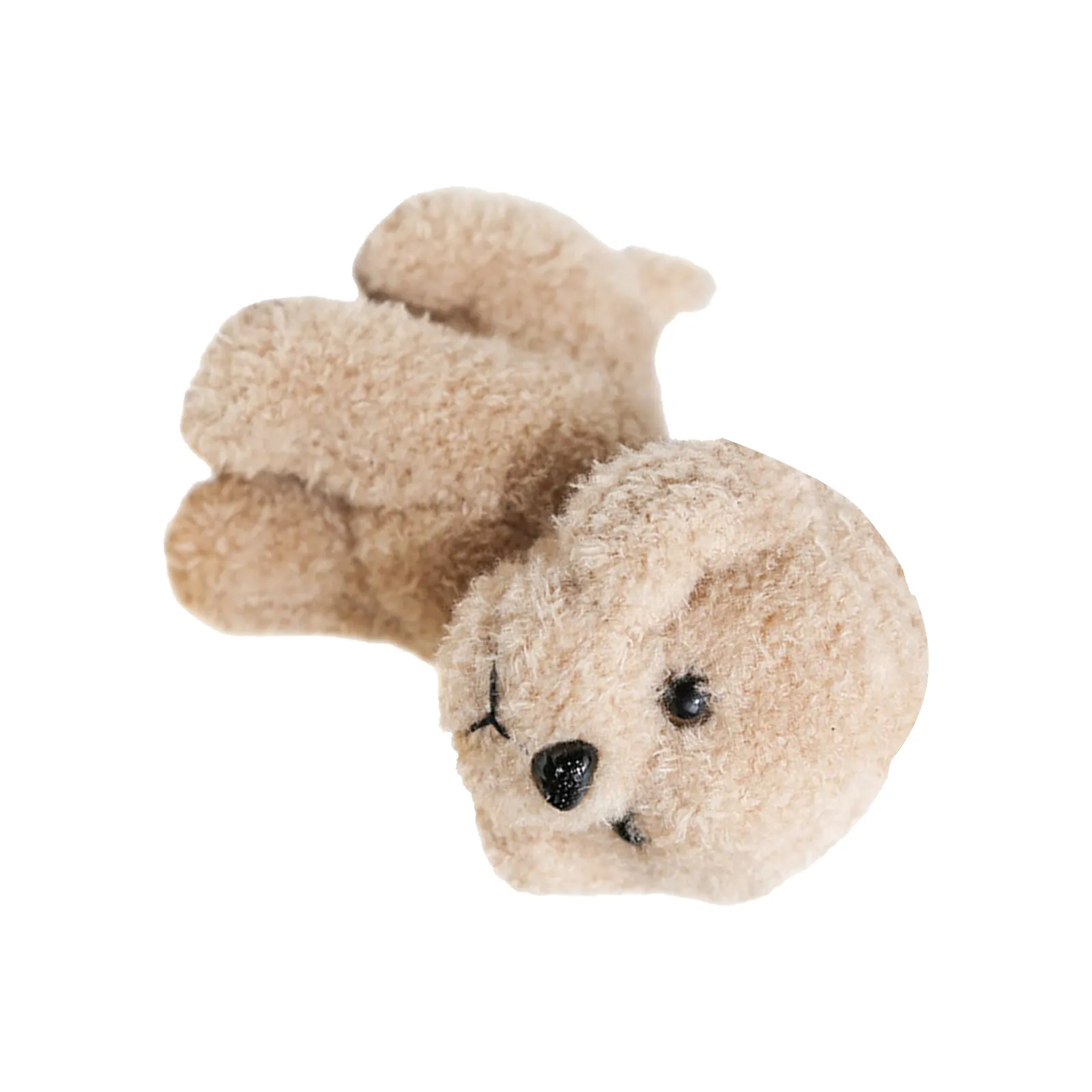 

Dog Keychain Shallow Brown Cartoon Hanging Accessory Bag Car Keys Portable Mini Stuffed Animal Pendant Decorative Kawaii