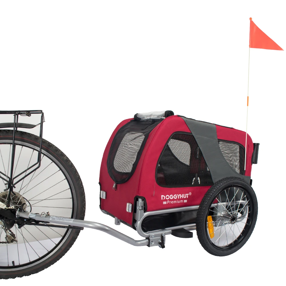 

Golden Retriever Dog Bike Trailer Or Stroller Street Pet Travel Camping Camper Trailer Van Bicycle