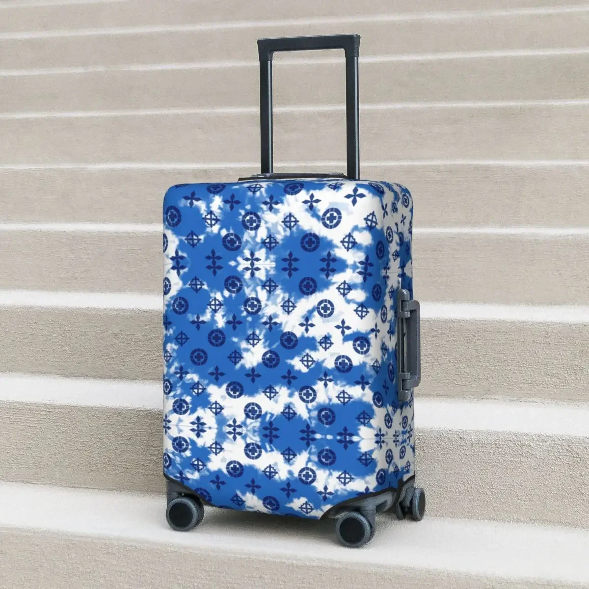 Geometric Graffiti Suitcase Cover Luxury Travel Vacation Practical Luggage Supplies Protection