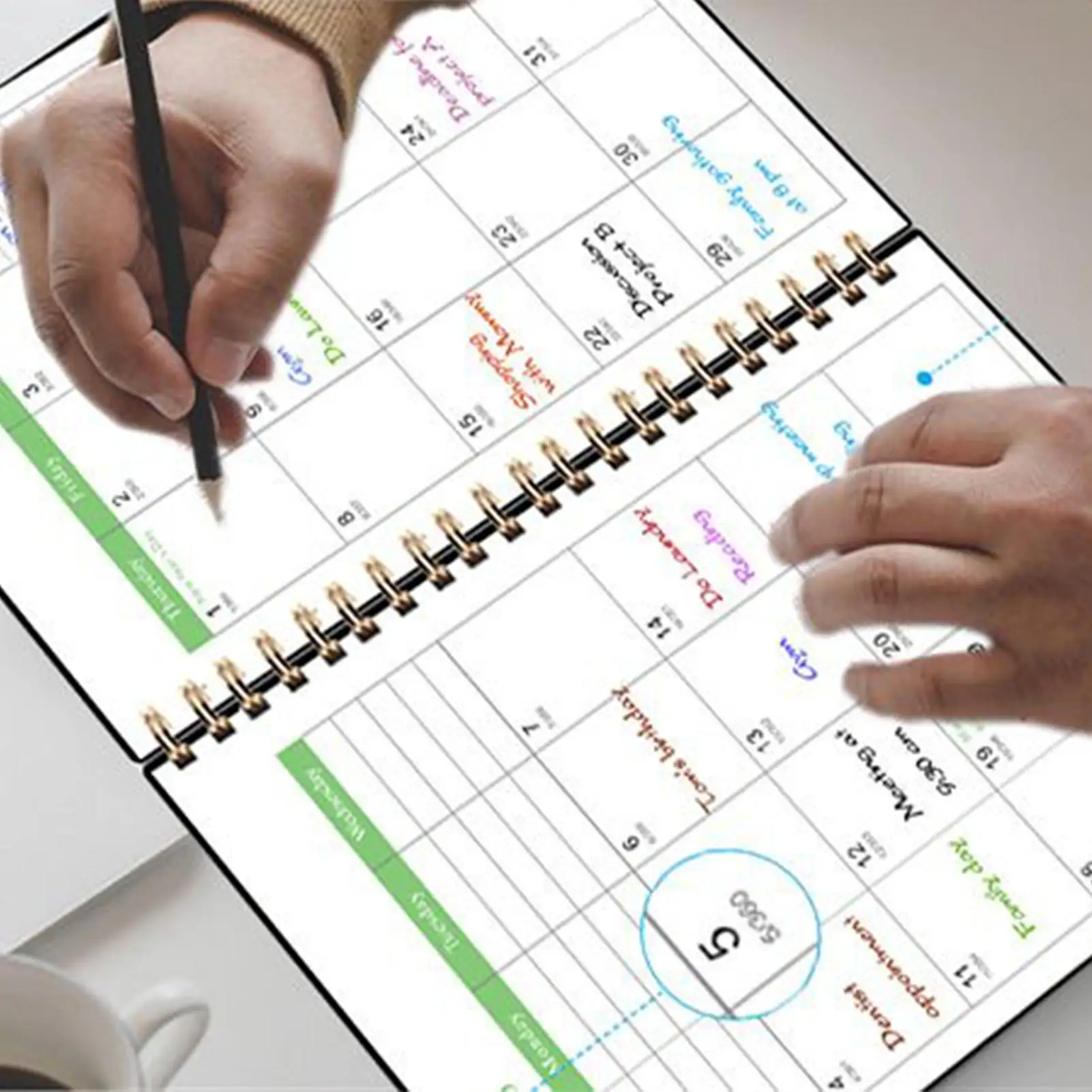 Calendar Planner 2026-2028 Yearly Planner Coil Binding Journal With 36-Month Tabs For School College Workplace Business Work