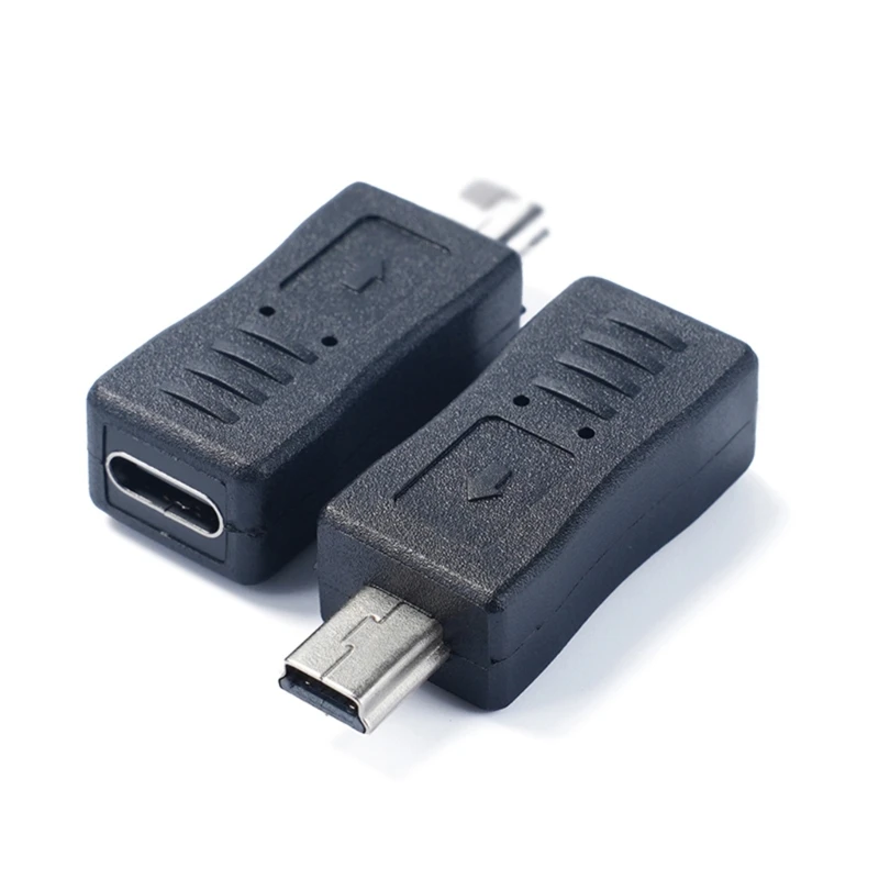 1Pc Type C To Mini USB Adapter USB Type C Male To Mini USB Female Adapter Connector Converter Adaptor For Gamera GPS Phones MP3