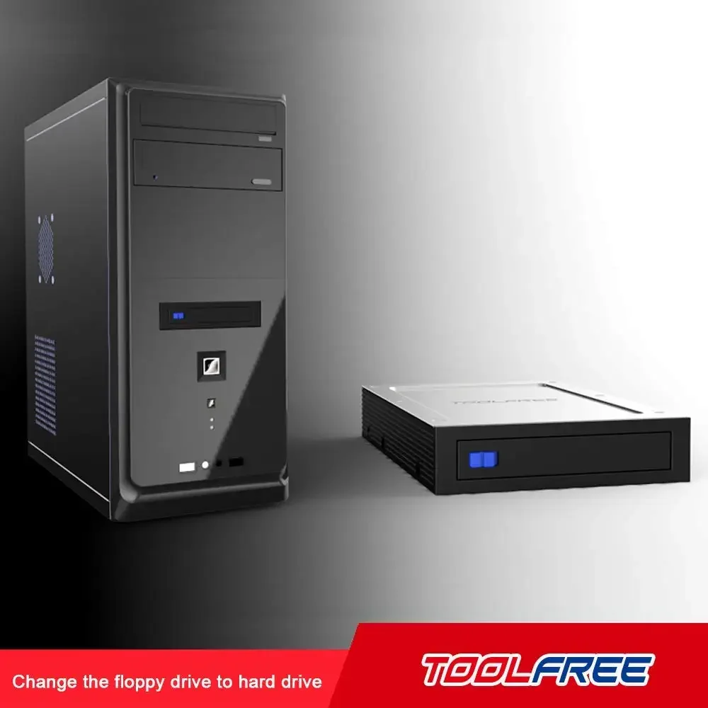 Conversor de rack ultrafino de 2,5 polegadas HDD/SSD para 3,5 polegadas SATA III 6 Gbps, armazenamento de mesa sem rack de ferramentas