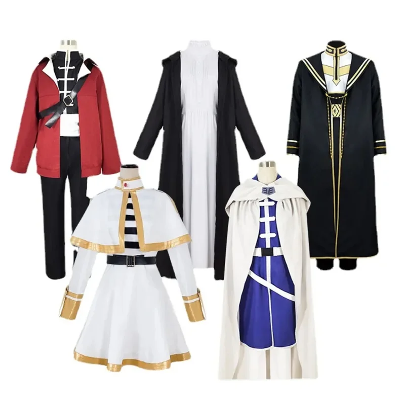 Anime Freezy At The Funeral Cosplay Costume Freezy Sky Cos Uniform Fancy Witch White Suit Halloween Carnival Clothes