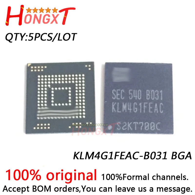 

5PCS 100% NEW KLM4G1FEAC-B031 BGA.