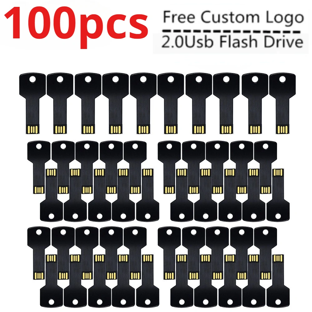 

100 шт./лот, бесплатный индивидуальный логотип, USB-клавиши, флэш-накопитель, 4 ГБ, 8 ГБ, 16 ГБ, 32 ГБ, 64 ГБ, USB-накопитель, USB-накопитель, 2 ГБ