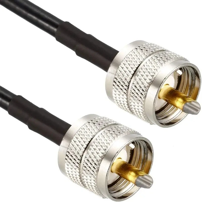 PL259 UHF męski na PL259 UHF męski przedłużenie kabla RG58 złącze kabla koncentrycznego zaciskane do RG58 50ohm szybka dostawa mosiądz miedź