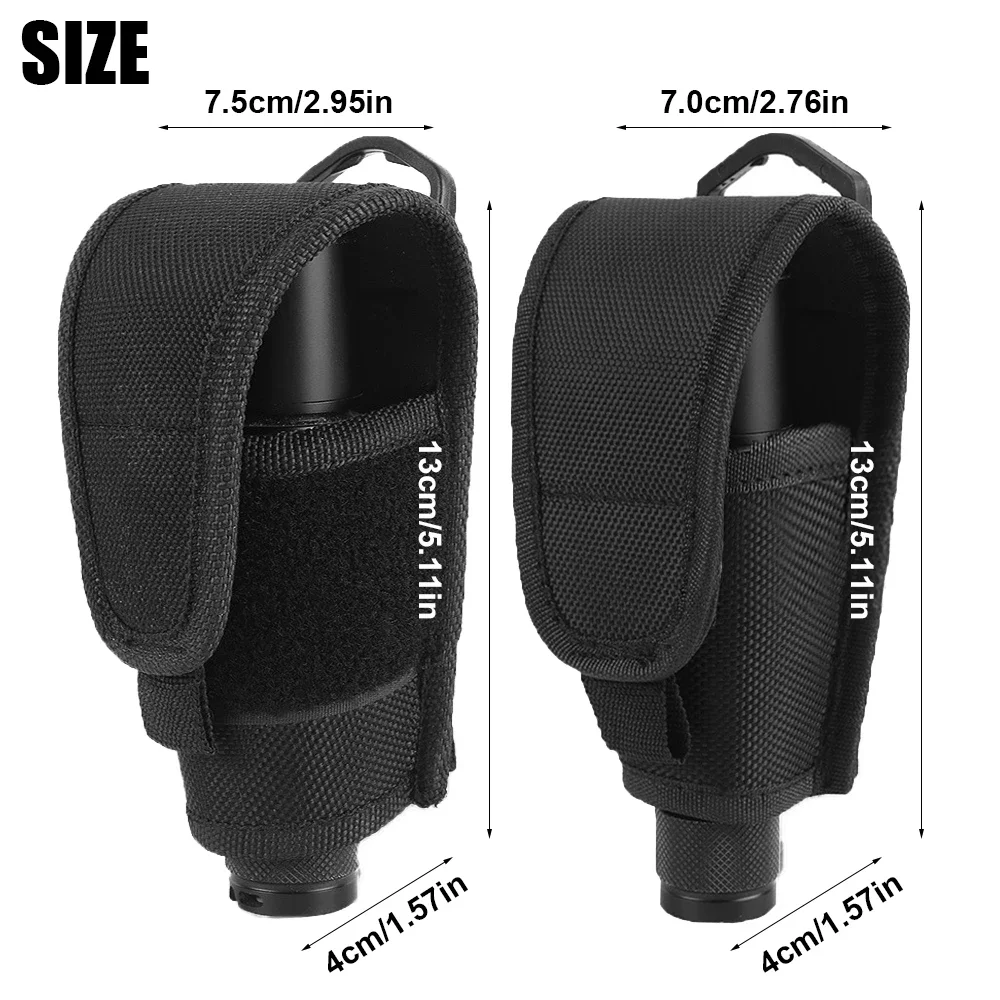 Tactical Flashlight Pouch Torch Holder Case Waist Pack Tool Pouch Lighting Pouch Outdoor Camping Accessories