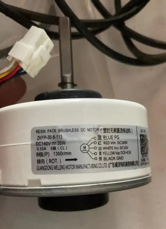 

New for Midea variable frequency air conditioning DC motor fan ZKFP-35-8-113 ZKFP-20-8-113