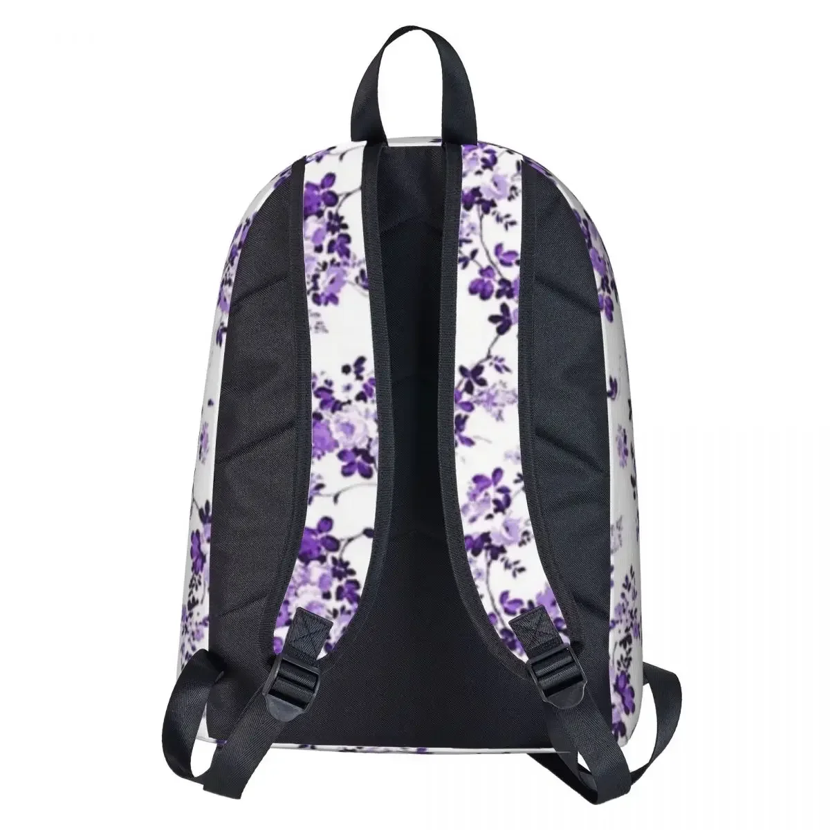 Purple Bolssom Woman Backpacks Boys Girls Bookbag Casual Children School Bags Portability Laptop Rucksack Shoulder Bag image 5