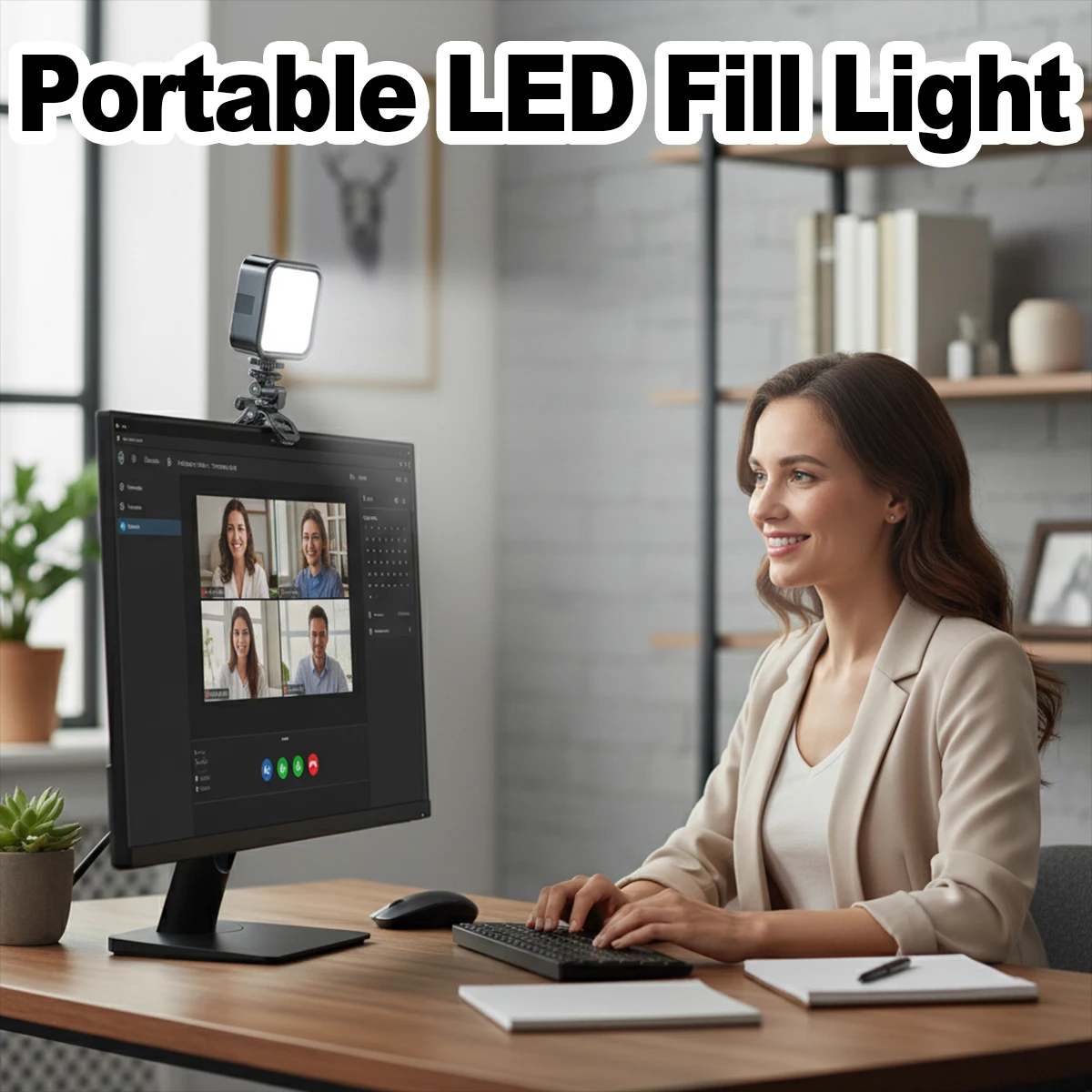 

Портативная мини-лампа для селфи с LED-подсветкой, квадратная, ручная, с RGB-подсветкой, для видеосъемки и прямых трансляций, перезаряжаемая