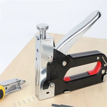 3 In1Nail Gun DIY Furniture Construction Stapler Upholstery Staple Gun with 600 Staples Home Decor Carpentry Manual Tools