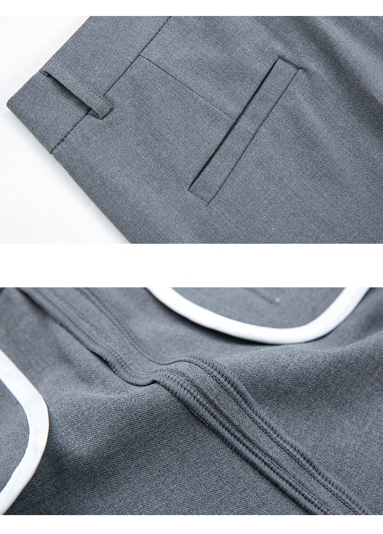 2025 Spring Fall Black Elegant Career Formal Suit Pants Women, Khaki Straight High Waist Loose Women's Work Trousers/cargo Pants