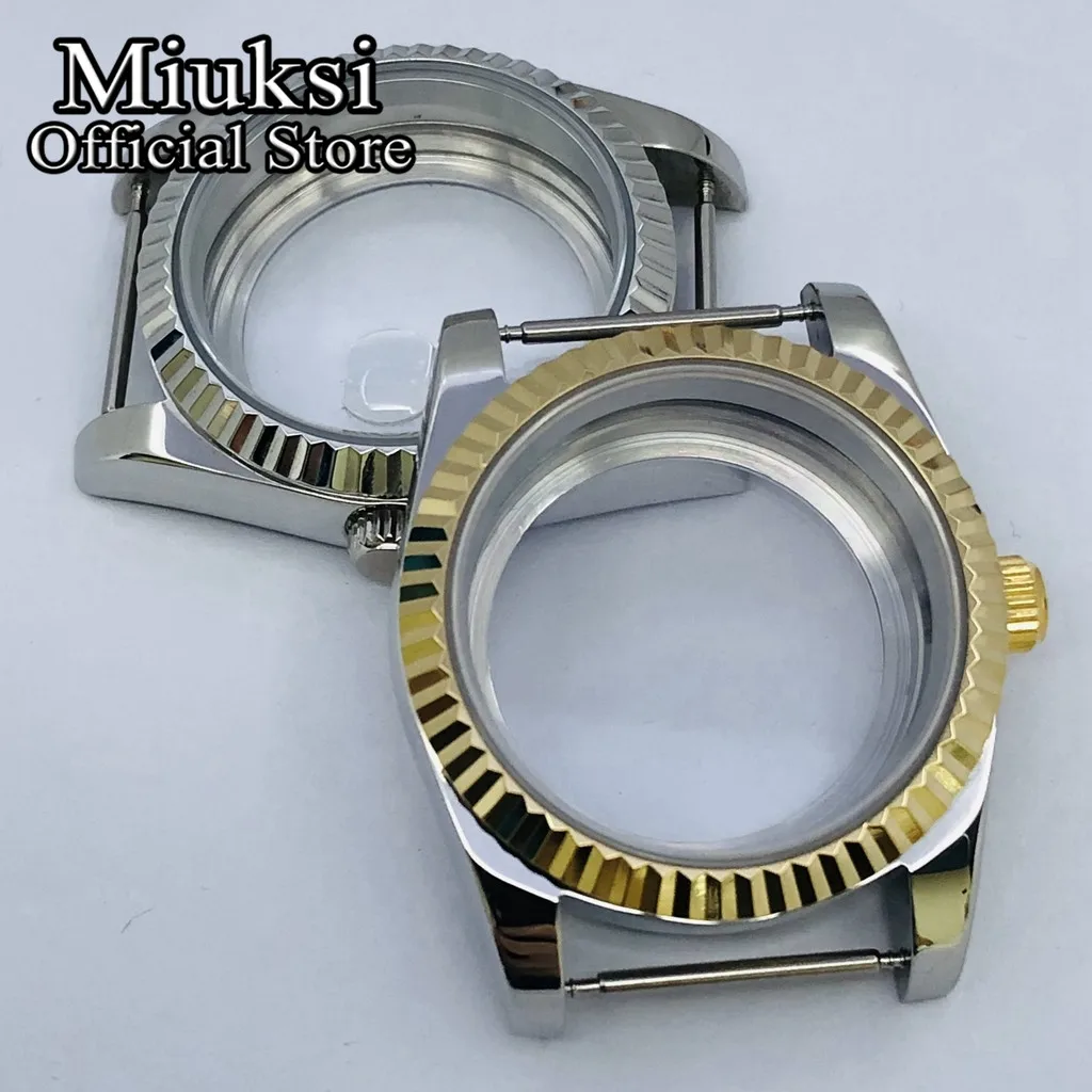 Miuksi 36mm/40mm watch case sapphire crystal fit NH35 NH36 NH34 ETA2824 2836 PT5000 Mingzhu DG2813 3804 Miyota8215 movement