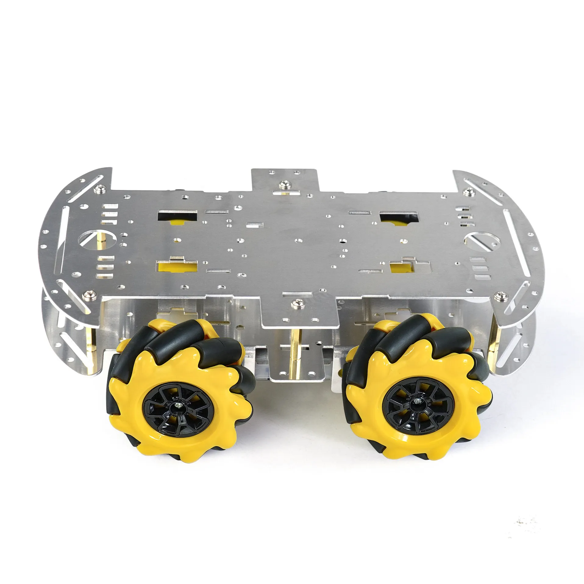 4WD Intelligent Car Mecanum Wheel Bending Car Robot Aluminum Alloy Chassis Line Following Car DIY Kit