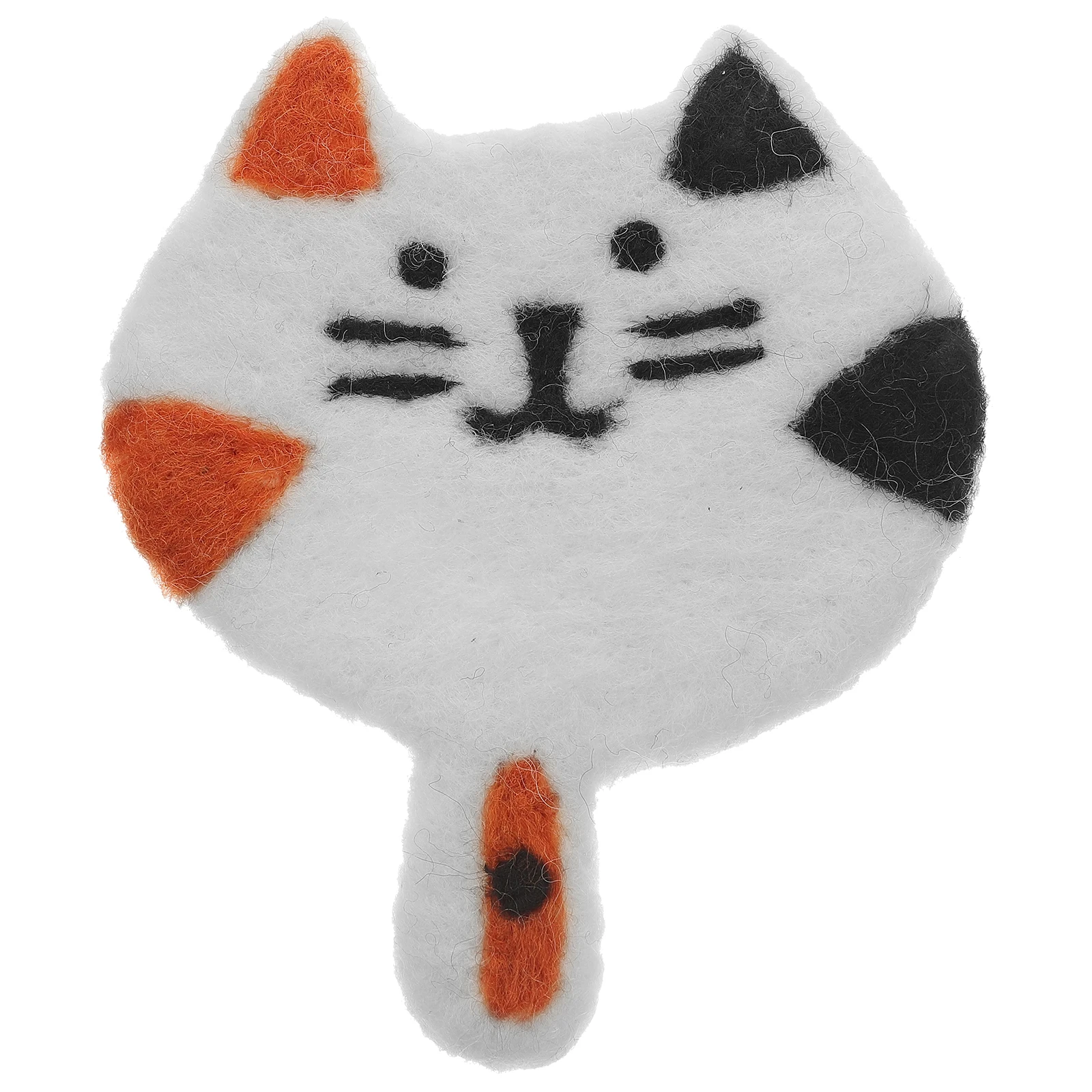 

Cute Cat Wool Felt Coaster Absorbent Heat Resistant Drink Coaster for Coffee Table Decor Dining Room Accessories Kawaii Style