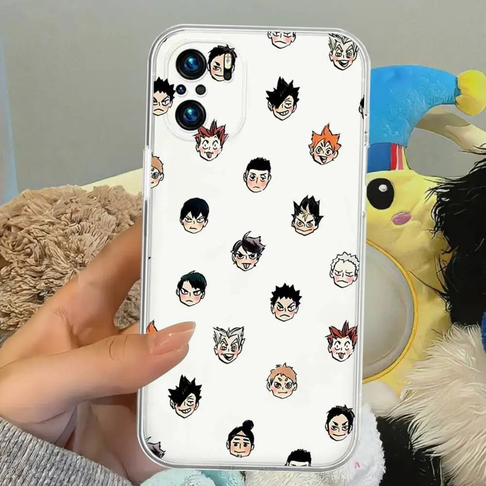 حافظة هاتف Amine H-Haikyuus لهاتف Xiaomi Mi 14 13 Pro غطاء خلفي شفاف للغاية لهاتف Xiaomi Xiaomi 14 13P غلاف شفاف