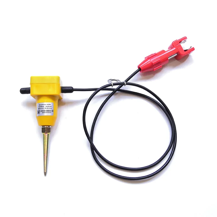 

EG-4.5-II Vertical Geophone 4.5Hz IP68 Waterproof Land case With Split Spring Clips MASW Surveys Seismic Geophone String 4.5 Hz