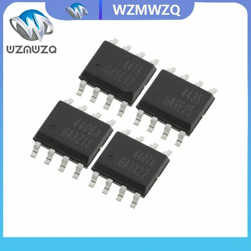 10 قطعة AO4435 SOP-8 FDS4435 AO4466 AO4456 AO4455 AO4433 AO4423 AO4410 AO4409 AO4407 AO4406 AO4405 AO4304 AO4302 AO4468 AO4482